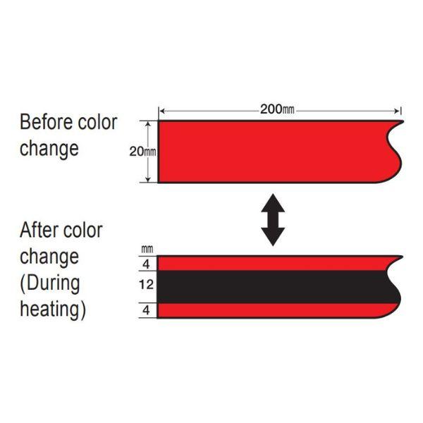 NiGK TR-60 แถบวัดอุณหภูมิแบบ Reversible Single Temp | 60°C | 25pcs/ 1pack